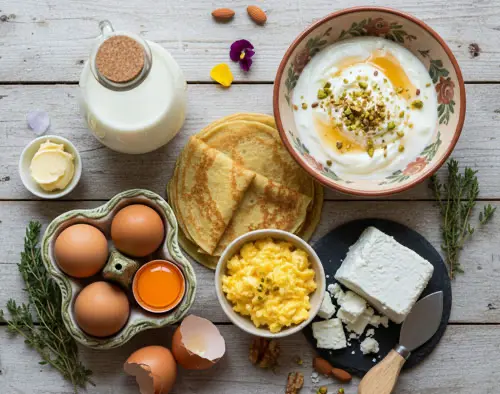 Huevos y lácteos ecológicos