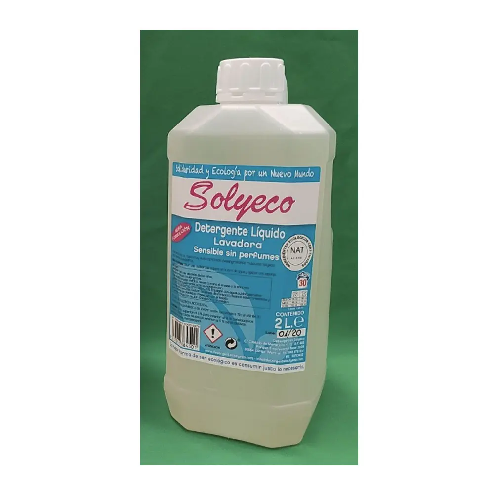 Detergente lavadora sensible 2L Solyeco